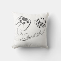Minimalistische Gamer-Katze-Linienkunst - Controll