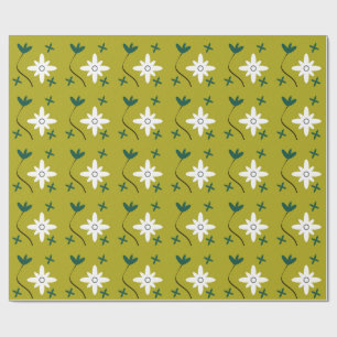 Minimalistische Gänseblumen-Blumen-Abstrakte Botan Geschenkpapier