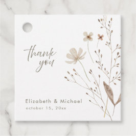 Minimalistische Gastgeschenk Hochzeit für Wasserfa Geschenkanhänger