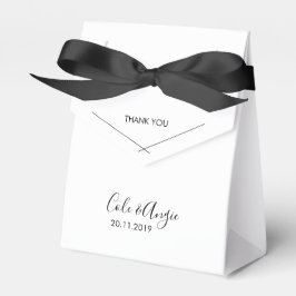 Minimalistische Gastgeschenk Hochzeit mit Grenzübe Geschenkschachtel