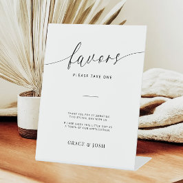 Minimalistische Gastgeschenke Hochzeiten für Elega Sockelschild