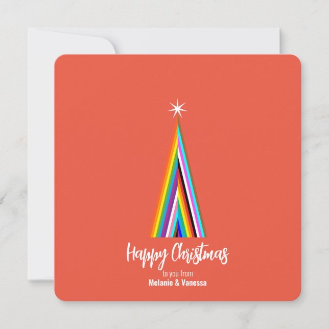 Minimalistische Gay Weihnachten (Vorderseite)