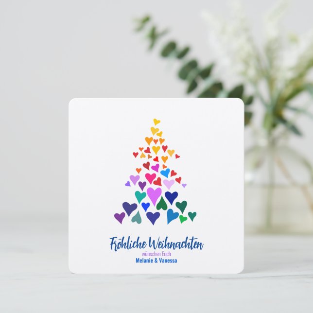 Minimalistische Gay Weihnachten (Stehend Vorderseite)