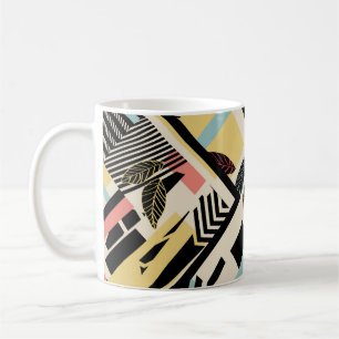 Minimalistische Geometrie: Musterdesign Kaffeetasse