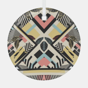 Minimalistische Geometrie: Musterdesign Ornament Aus Glas
