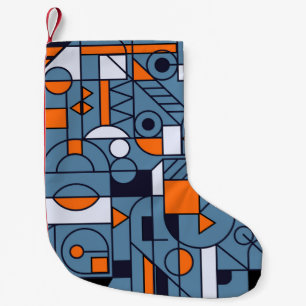 Minimalistische Geometrie: Retro Abstract Poster Kleiner Weihnachtsstrumpf