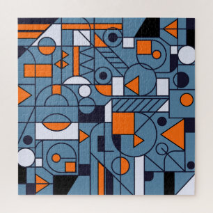 Minimalistische Geometrie: Retro-Abstraktes Poster