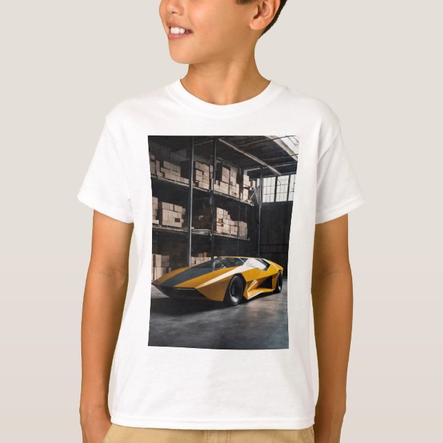 Minimalistische Geometrie: Rick Owens' Brutalist R T-Shirt (Vorderseite)