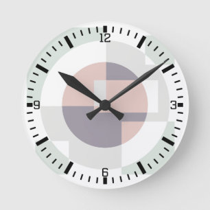Minimalistische Geometrie Runde Wanduhr