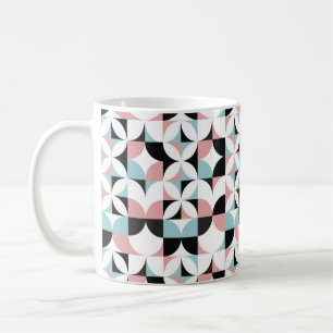 Minimalistische Geometrie, skandinavische Kunstwer Kaffeetasse