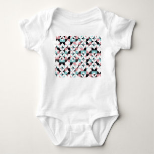 Minimalistische Geometrie, skandinavisches Kunstwe Baby Strampler