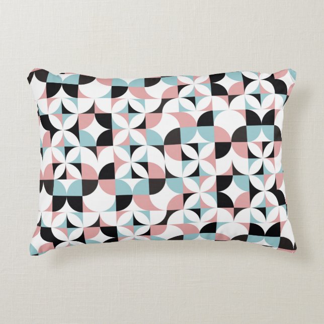Minimalistische Geometrie, skandinavisches Kunstwe Dekokissen (Vorderseite)