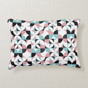 Minimalistische Geometrie, skandinavisches Kunstwe Dekokissen