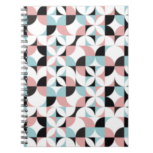 Minimalistische Geometrie, skandinavisches Kunstwe Notizblock