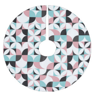 Minimalistische Geometrie, skandinavisches Kunstwe Polyester Weihnachtsbaumdecke