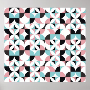 Minimalistische Geometrie, skandinavisches Kunstwe Poster