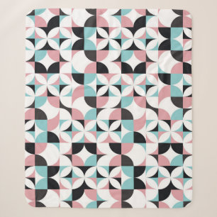 Minimalistische Geometrie, skandinavisches Kunstwe Sherpadecke