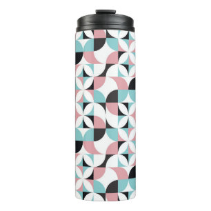 Minimalistische Geometrie, skandinavisches Kunstwe Thermosbecher