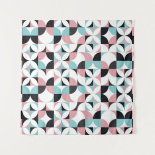 Minimalistische Geometrie, skandinavisches Kunstwe Wandteppich