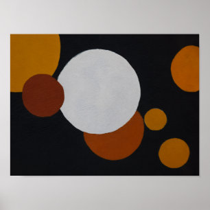 Minimalistische geometrische Kunst im Mid-Century- Poster