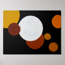 Minimalistische geometrische Kunst im Mid-Century- Poster