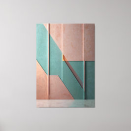 Minimalistische geometrische Leinwand | Abstrakter