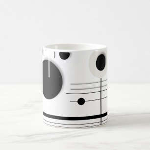 Minimalistische geometrische Rundkreissymfonie Kaffeetasse