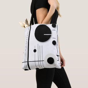 Minimalistische geometrische Rundkreissymfonie Tasche