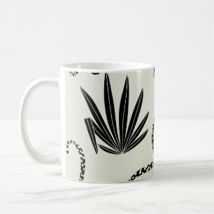 Minimalistische Geparden-Illustration Vintag Kaffeetasse