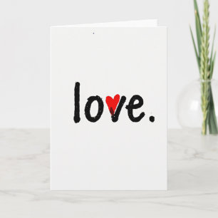 Minimalistische gesprühte Liebeskarte Karte