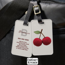 Minimalistische Girly Crochet Red Cherry Sommer fr