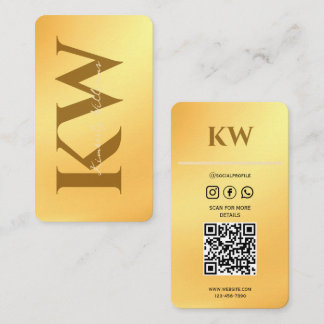 Minimalistische Gold Business Card - Individuelle Visitenkarte
