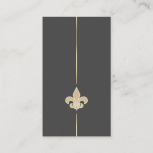 Minimalistische Gold FLEUR DE LYS Business Card Visitenkarte