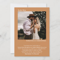 Minimalistische Golden Tan Foto Hochzeit zu sein