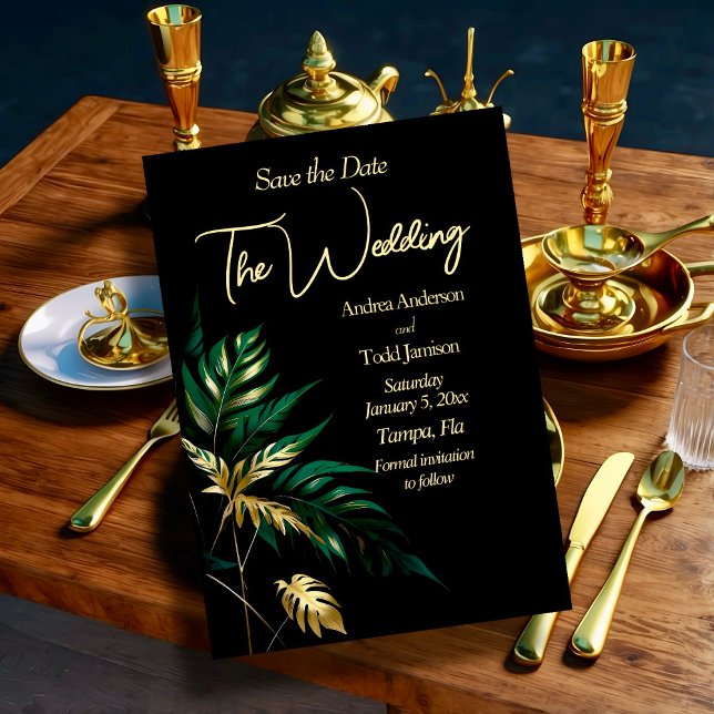 Minimalistische Goldhochzeit Save The Date (Von Creator hochgeladen)