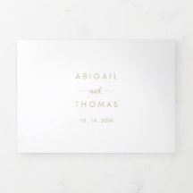 Minimalistische Goldkalligrafie-Hochzeit