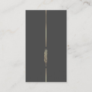 Minimalistische Goldwheat-Visitenkarte Visitenkarte