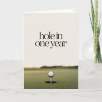 Minimalistische Golf-Geburtstagskarte für Männer