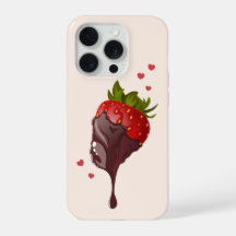 Minimalistische Gourmetschokolade getauchte Erdbee