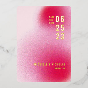 Minimalistische Gradient Save the Date Karte
