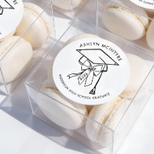 Minimalistische Graduierungskappe mit Bow