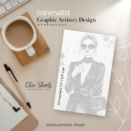 Minimalistische grafische Kunst Design Schreibware Briefpapier