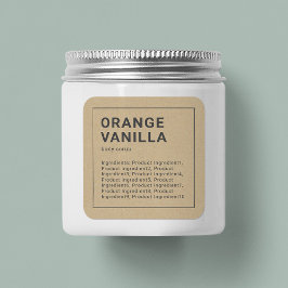 Minimalistische graue Grenzstoffe - Kraft-Label Quadratischer Aufkleber