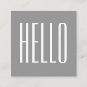 Minimalistische, graue, moderne Visitenkarte