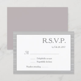 Minimalistische, graue Streifen Rosa uAwg Einladung