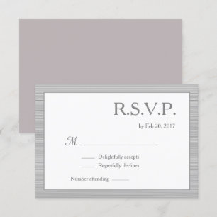 Minimalistische, graue Streifen Rosa uAwg Einladung