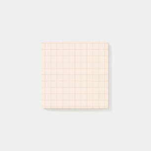 Minimalistische Grid Post-it®-Notizen in Champagne Post-it Klebezettel