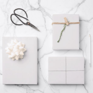 Minimalistische griechische Villa reserviert Weiß Geschenkpapier Set