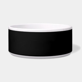 Minimalistische große schwarze Schüssel für Hausti