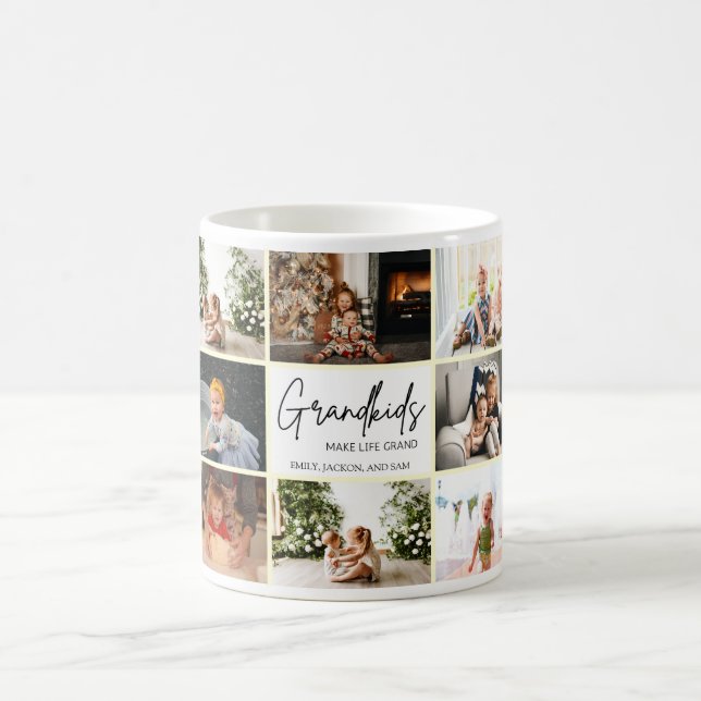 Minimalistische Großkinder machen Life Grand 8 Fot Kaffeetasse (Mittel)